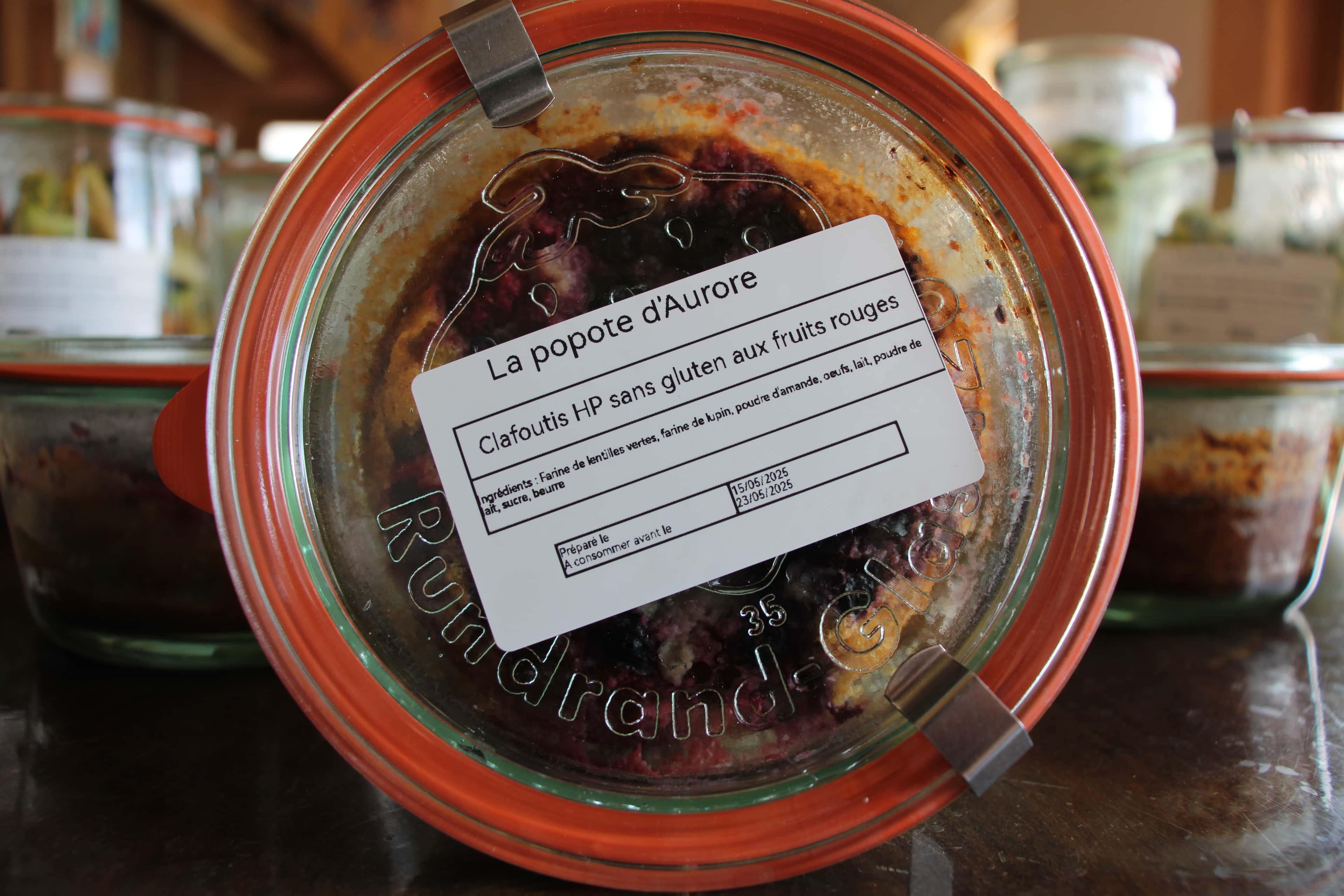 Clafouti HP SANS GLUTEN aux fruits rouges